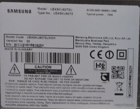 TV Samsung UE43KU6072