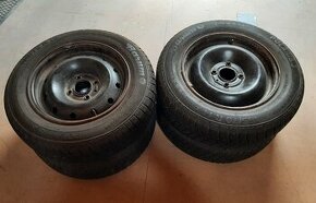 Predám plechové disky s pneu. R 14, 4x108,  z peugeot 207