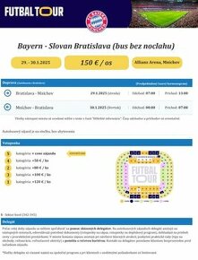 Bayern Mníchov vs Slovan Bratislava