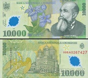 10 000 Lei Rumunsko 2000, polymer P112 UNC