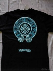 Chrome Hearts blue and black tee