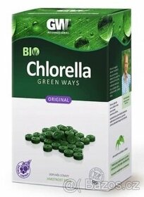 Green Ways chlorella, zelený ječmen