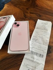 iPhone 15 128gb Pink 100% batéria záruka Nay