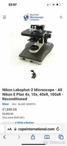 Predám profesionálny mikroskop Nikon labophot 2 v dobrom sta