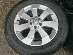 Alu sada = 5x112 = original MERCEDES = s pneu =255/55 R18 - 1