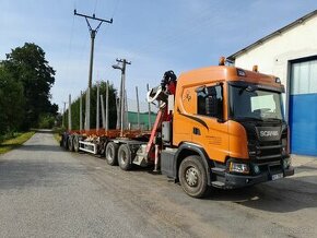 Lesovůz Scania G500 64, nástavba a návěs UMIKOV NPK 39 OFRo - 1