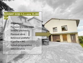 Na predaj rodinný dom s panoramat. výhľadom v Starej Turej