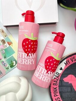 Victoria’s Secret PINK strawberry telove mlieko s pumpičkou