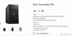 Predám server DELL PowerEdge T40 - 1