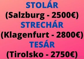 STOLÁR - STRECHÁR - TESÁR