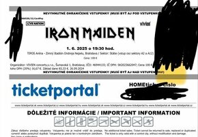 IRON MAIDEN - Bratislava, 6x státie priamo pod pódiom