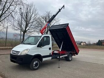 Iveco daily 35C15 3 stranný sklapač s hydraulickou rukou 2t