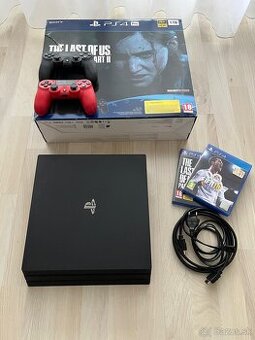 Sony PS4 Pro 1TB + 2ks Dualshock + 2hry TLoU 2 Fifa 18