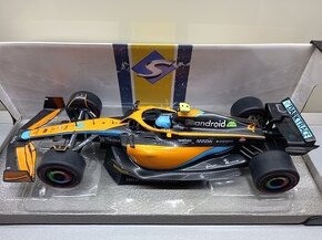 2X MCLAREN MCL36 2022 NORRIS A RICCIARDO SOLIDO 1:18