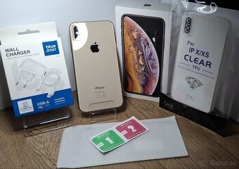 IPhone XS 64GB Gold – Perfektný stav, NOVÁ BATÉRIA 100 %