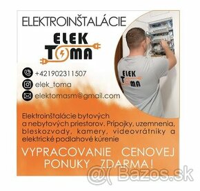 Elektroinštalačné práce / Elektrikár - 1