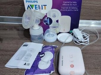 Elektrická odsávačka Philips Avent SCF395+fľašky