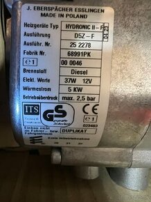 Eberspacher Prihrievač Hydronic II-F D5Z-F; D5W-F Seat Alham - 1