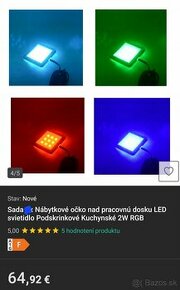 Led podskrinkové svetlo 2x