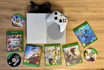 Xbox One S 700GB + 8 hier