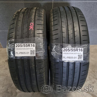 Letné pneumatiky 205/55 R16 VREDESTEIN DOT1618