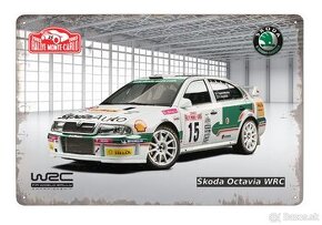 cedule plechová - Škoda Octavia WRC 2003 (Monte-Carlo 2003)