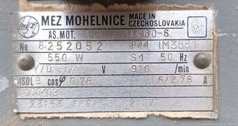 Motor Mez mohelnice 550w