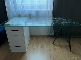 Skleneny stol IKEA 150x80