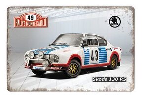 plechová cedule - automobil Škoda 130 RS