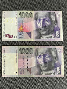 Slovenské bankovky 1993 - 2008 ( 1000 SK )