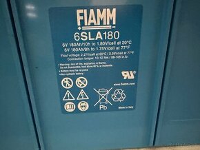 Predám akumulátory k fotovoltaike Fiamm 6SLA180, 6V, 180Ah