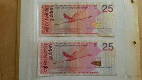 Bankovka-25 golden Holandské Antily