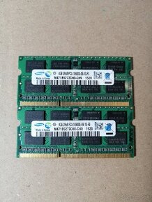 2x 4GB PC3 10600S DDR3 SODIMM RAM