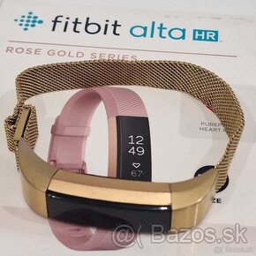 Fitness náramok Fitbit Alta HR Pink Rose Gold + 14 remienkov