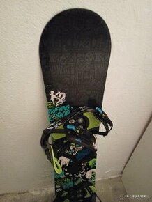 142 cm freestyle snowboard K2 Vandal + viazanie