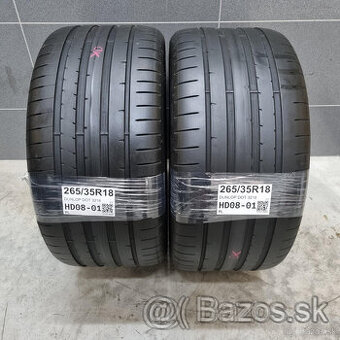 Letné pneumatiky 265/35 R18 DUNLOP DOT3218