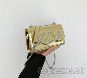 kabelka Karl Lagerfeld zlatá lesklá