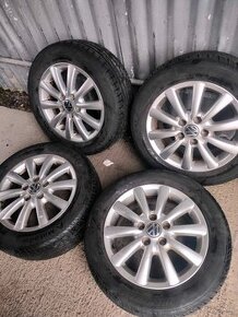 4ks alu disky orig. VW 5x112 r16 pneu 215/55 r16 5,5mm