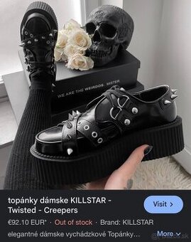 Topánky killstar twisted creepers