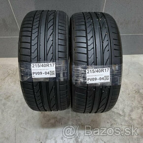 Letné pneumatiky 215/40 R17 BRIDGESTONE DOT2017 - 1