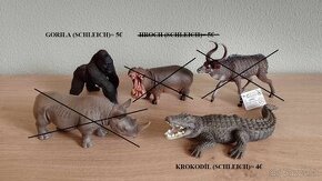 Zvieratká Schleich, Papo, Collecta, Bullyland