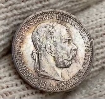 Strieborná 1koruna 1901 mince