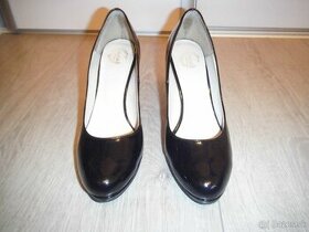 Dámske kožené čierne lodičky zn. Olivia shoes - 1