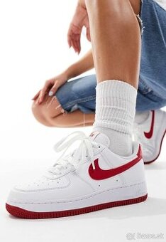 Nike Air Force 1 white and red