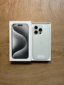 Apple iPhone 15 Pro 128GB White Titanium NOVÝ + ZÁRUKA - 1