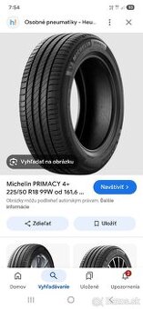 Letné pneumatiky 225/50 r18