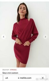 Dámske pletené šaty so svetrom - 1
