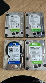 Predám disky WD 2, 4, 6 TB [SATA, 3,5"] + 1TB ext. disk - 1