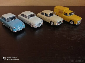 4x Legendarne automobily čssr FSO Syrena  1:43 , 1/43