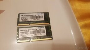 Predam 2x Patriot SO-DIMM 4GB DDR3 1600MHz CL11